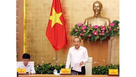 Deputy Prime Minister Truong Hoa Binh speaks at the conference (Photo: SGGP)
