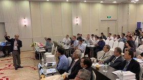 Scientists attending the international conference on computational science and engineering (ICCSE-4) held by the Institute for Computational Science and Technology (ICST)