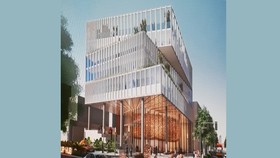 The architect's impression of the building center (Photo: SGGP)