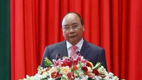 Prime Minister Nguyen Xuan Phuc addresses the conference (Photo: VNA)