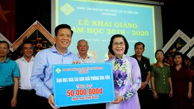 Hơn 3 tỷ đồng ủng hộ Trung tâm Nuôi dạy trẻ khuyết tật Võ Hồng Sơn