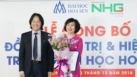 GS.TS. Mai Hồng Quỳ giữ chức Hiệu trưởng Trường Đại học Hoa Sen