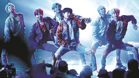 Nhóm nhạc BTS, một trong các biểu tượng văn hóa của Hàn Quốc