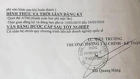 Giả mạo thông tin để tuyển sinh Trường ĐH Kinh tế TPHCM