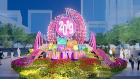 Nguyen Hue Flower Street preparation nearly finished
