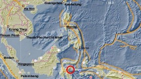 A strong 6.8 magnitude earthquake rocked off Indonesia’s Sulawesi province on April 12 (Photo: mirror.co.uk)