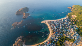 An aerial view of Hon Kho island (Photo: VNA)