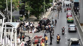 At the scene (Photo: AFP)