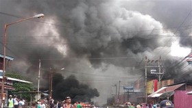 Protesters took to the streets of Manokwari, Papua, Indonesia on August 19 (Photo: AFP/VNA)