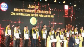 542 doanh nghiệp đạt chứng nhận Hàng Việt Nam chất lượng cao