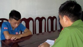Công an lấy lời khai nghi phạm Chu Văn Thế