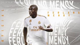 Ferland Mendy trở thành tân binh thứ 5 của Real Madrid trong mùa hè này. Ảnh: AS