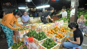 Trái cây trong nước bán tại chợ . Ảnh: THÀNH TRÍ