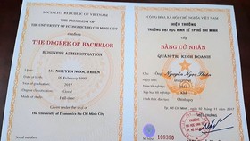 Bằng giả Trường Đại học Kinh tế TPHCM