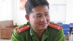 Thiếu tá Huỳnh Văn Tuấn (lúc ghi ảnh còn mang hàm Thượng úy)