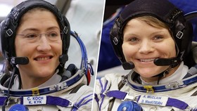 2 phi hành gia nữ Christina Koch và Anne McClain. REUTERS, AP