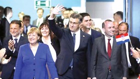 Thủ tướng Merkel trong chuyến thăm Croatia