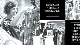 Hình ảnh quảng bá một hội chợ bán quần áo slow fashion tại Sydney, Australia