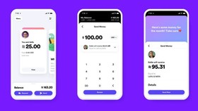 The tech giant illustrated how its digital currency, Libra, might appear on a smartphone. PHOTO: FACEBOOK