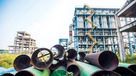 A corner of Thai Nguyen iron and steel factory.