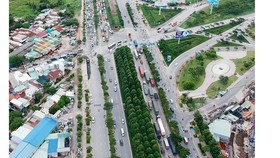 Đường Mai Chí Thọ và nút giao thông An Phú, quận 2 Ảnh: CAO THĂNG