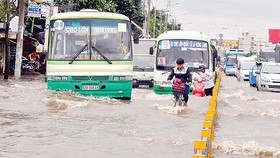 Triều cường tại TPHCM sắp vượt báo động 3