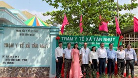 Trạm Y tế xã Tân Nhựt, huyện Bình Chánh chính thức hoạt động theo nguyên lý Y học gia đình ngày 17-04-2019. Ảnh: medinet