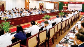 Quang cảnh Diễn đàn chuyên đề về quản lý tài nguyên nước... ở ĐBSCL. Ảnh: HOÀNG HÙNG