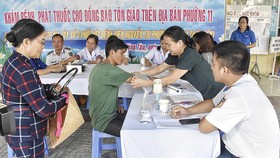 Khám bệnh cho người dân. Ảnh: Báo Bà Rịa - Vũng Tàu