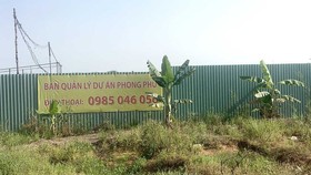 Khu đất chưa được đền bù nhưng chủ đầu tư đã cho thuê
