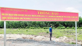 Thông báo của UBND xã Long Thọ về đất vướng quy hoạch