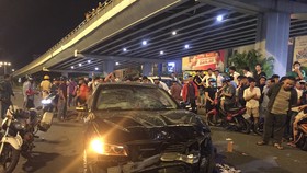 Vụ tai nạn khiến 1 người chết, 6 người bị thương. Ảnh: CHÍ THẠCH