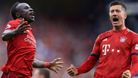 Sadio Mane (Liverpoo) và Robert Lewndowski (Bayern)