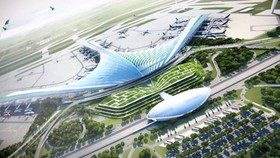 Phương án nhà ga hình lá cọ, dừa nước cách điệu của sân bay Long Thành.