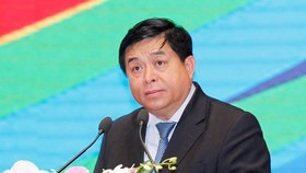 Bộ trưởng Bộ Kế hoạch và Đầu tư Việt Nam Nguyễn Chí Dũng phát biểu. (Ảnh: TTXVN)