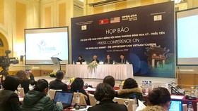 Họp báo Du lịch Việt Nam chào mừng Hội nghị thượng đỉnh Mỹ-Triều. Ảnh: VGP/Nhật Nam