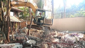 Công ty Bảo Tiến đã tự tháo dỡ 2 công trình nằm trong hành lang bảo vệ sông Sài Gòn