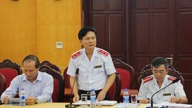 Phó Tổng TTCP Bùi Ngọc Lam chủ trì buổi công bố quyết định kiểm tra.