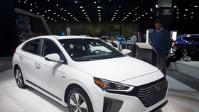 Mẫu xe của hãng Hyundai được giới thiệu tại Triển lãm ôtô quốc tế Bắc Mỹ ở Detroit, Mỹ, ngày 16/1/2019. (Ảnh: THX/TTXVN)
