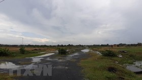 Dự án 'Khu dân cư số 01' Tây Nam thị trấn Long Điền do Công ty cổ phần Phát triển nhà Ô Cấp làm chủ đầu tư. (Ảnh: Huỳnh Ngọc Sơn/TTXVN)