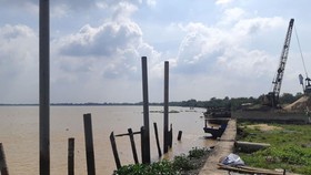 Khu vực tranh chấp Bến thuỷ nội địa của Công ty Phan Ngân.