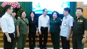 Gặp gỡ bộ đội tình nguyện, thanh niên xung phong làm nhiệm vụ quốc tế