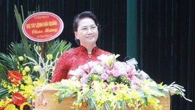 Chủ tịch Quốc hội Nguyễn Thị Kim Ngân phát biểu tại lễ kỷ niệm