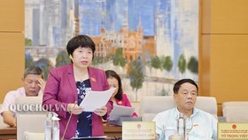 Chủ nhiệm Ủy ban Về các vấn đề xã hội Nguyễn Thúy Anh cho biết, Chính phủ vẫn mong muốn được trình Quốc hội phương án mở rộng khung thỏa thuận về giờ làm thêm tối đa lên 400 giờ/năm. Ảnh: QUOCHOI