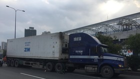 Hiện trường vụ tai nạn. Ảnh: C.T.