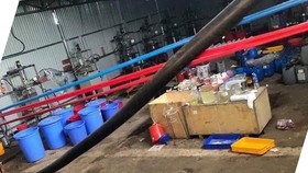 Kho hóa chất sản xuất ma tuý lớn nhất cả nước