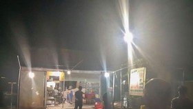 Công an có mặt ở hiện trường.