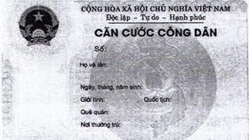 Bộ Công an công bố hợp nhất về mẫu thẻ căn cước công dân