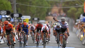 Daryl Impey vui mừng với chiến thắng