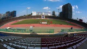 Quang cảnh sân Olympic Phnompenh (Campuchia). Ảnh: Dũng Phương